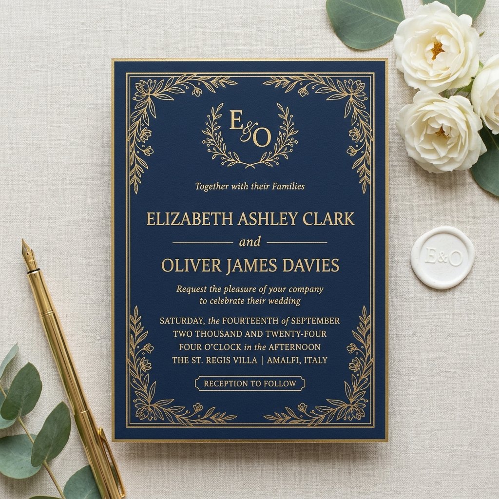 Blue & Gold Elegance Preview